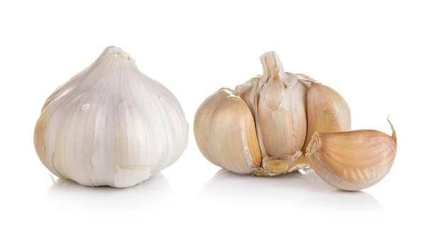 Garlic on white background — Stock Photo, Image