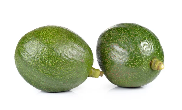 Avocado op witte achtergrond — Stockfoto