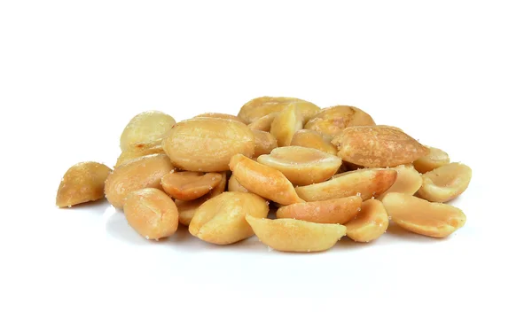 Erdnuss auf weißem Hintergrund — Stockfoto