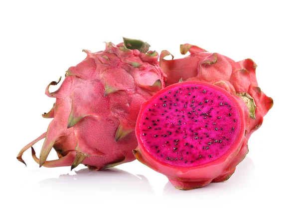 Dragon Fruit op witte achtergrond — Stockfoto