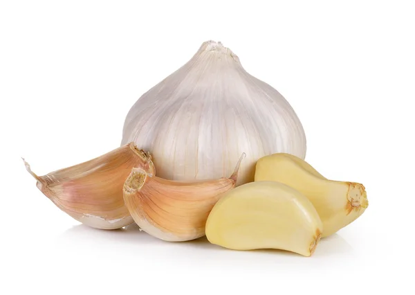 Garlic on white background — Stock Photo, Image