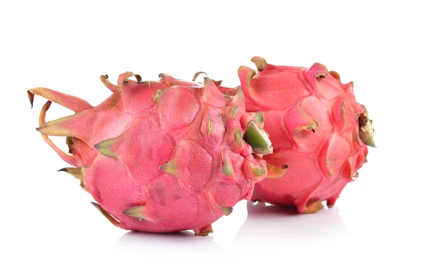 Red dragon fruit on white background — Stock Photo, Image