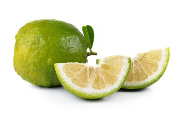 Citrus medica Linn beyaz arka plan üzerinde