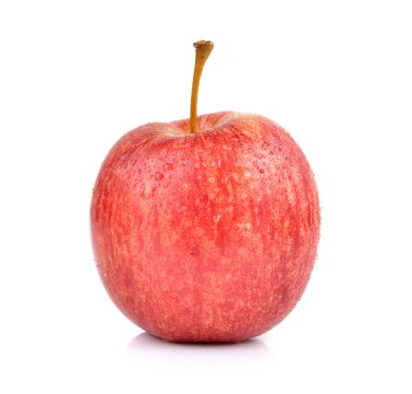 Beyaz arkaplanda elmalar