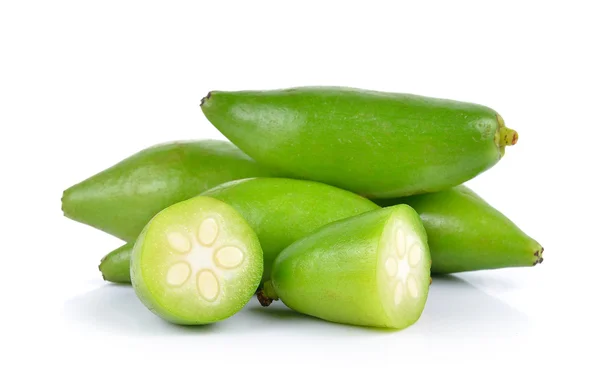 Madan tropical thai fruit on white background — Stock Photo, Image