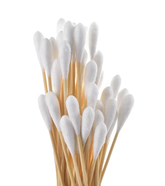 Cotton bud on white background — Stock Photo, Image