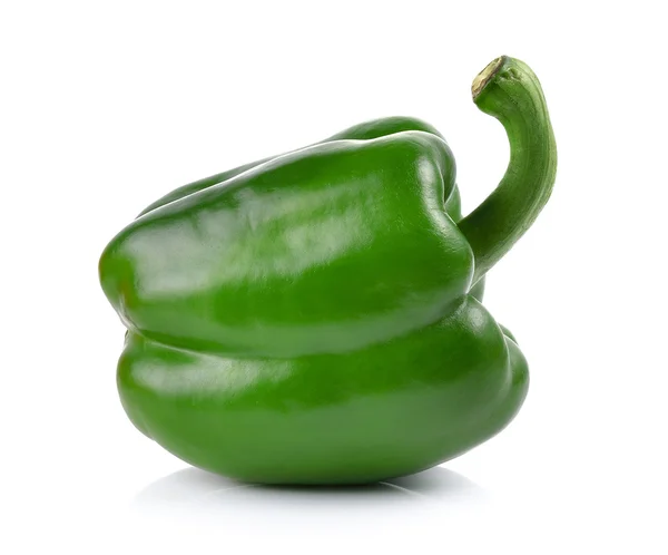 Green pepper on white background — Stock Photo, Image