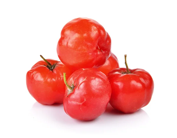 Ripe thai cherry on white background — Stock Photo, Image