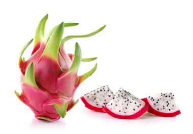 Beyaz arkaplanda Ejder Meyvesi