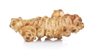 Beyaz arkaplanda Kudüs enginarı