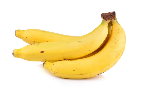 Bananen auf weißem Hintergrund — Stockfoto