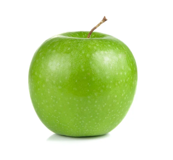 Manzana verde sobre fondo blanco — Foto de Stock