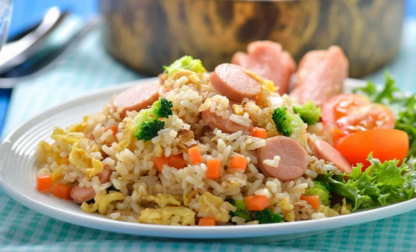 Arroz frito estilo tailandés — Foto de Stock