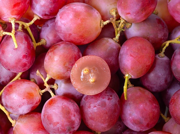 Red grapes background — Stock Photo, Image