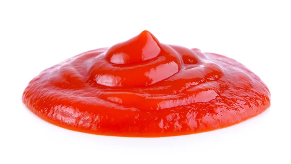 Tomatensauce auf weißem Hintergrund — Stockfoto