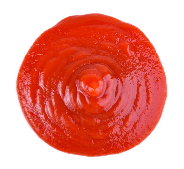 Salsa de tomate sobre fondo blanco — Foto de Stock