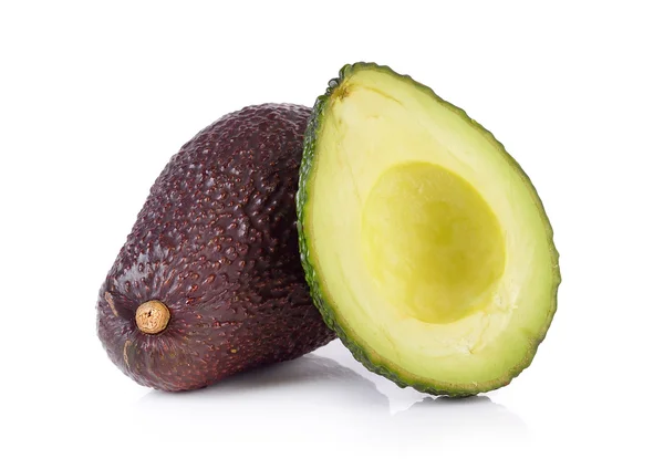 Avocado op witte achtergrond — Stockfoto