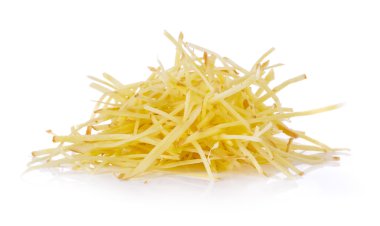  Beyaz arka plan üzerinde zencefil dilim