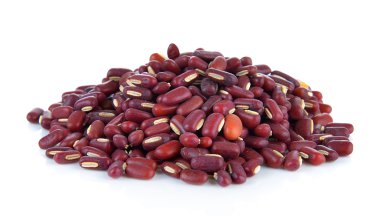 red beans on white background clipart