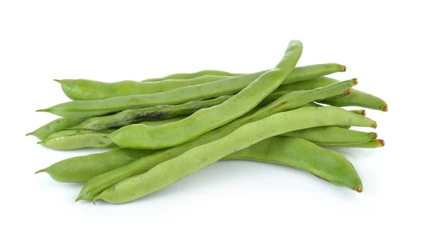 Green bean on white background — Stock Photo, Image