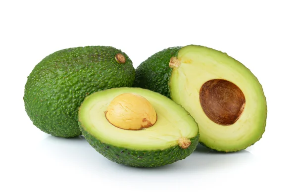 Avocado op witte achtergrond — Stockfoto