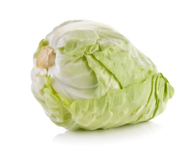 Beyaz arkaplanda lahana