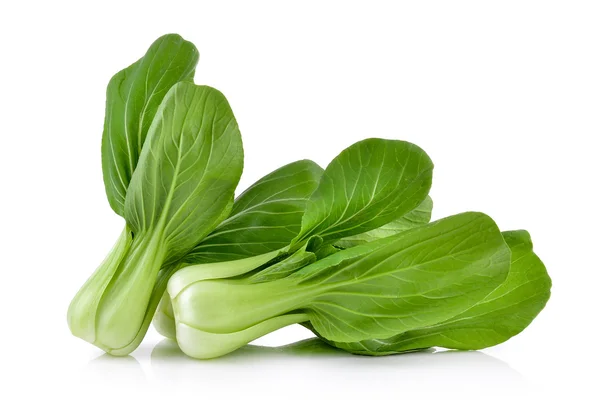Bok choy Gemüse auf weißem Hintergrund — Stockfoto
