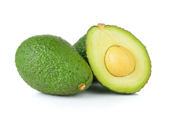 Avocado op witte achtergrond — Stockfoto