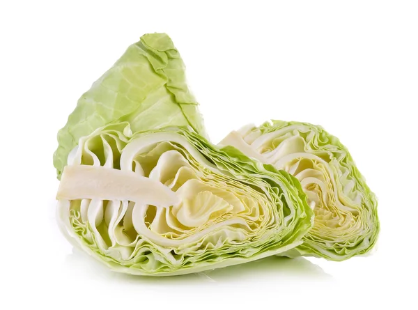 Sliced cabbage on white background — Stock Photo, Image