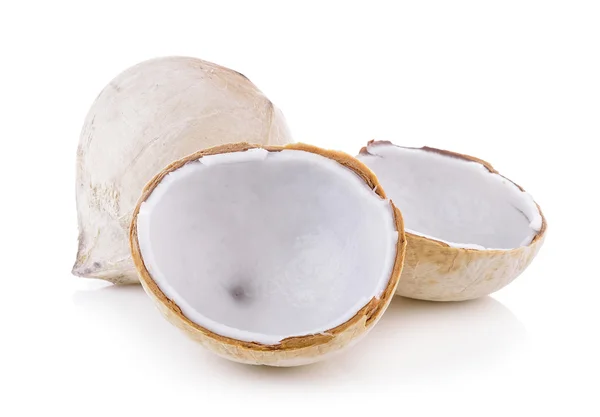 Coconut on white background — Stock Photo, Image