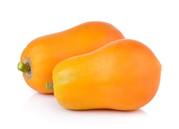 Papaya fehér háttér — Stock Fotó