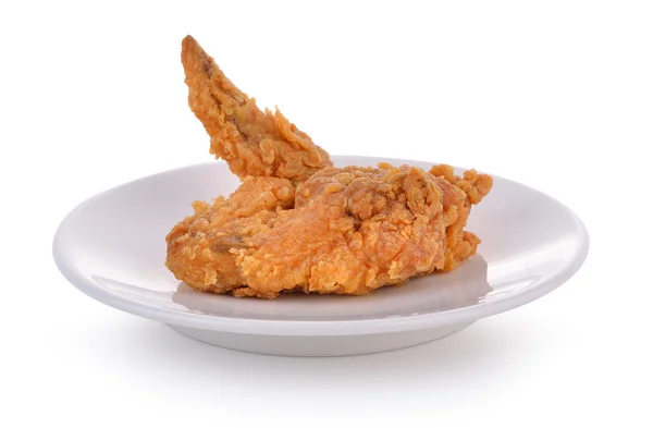 Fried chicken on a plate — Stock Photo, Image