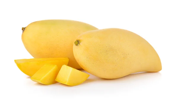 Mango på vit bakgrund — Stockfoto