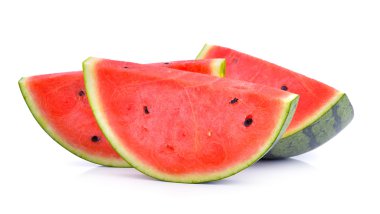 Beyaz arkaplanda karpuz