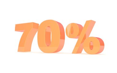 kapalı % indirim. illüstrasyon.