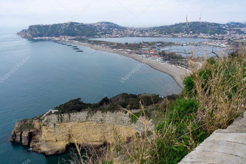 views from the trekking path on the Miseno lighthouse