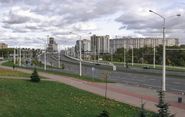 Ekim Ayında Minsk Kalabalık Güzel Sakin Temiz Değildir — Stok fotoğraf