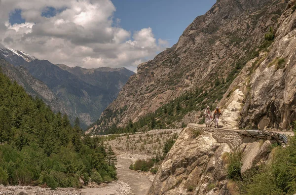 Gangotri Uno Los Principales Lugares Sagrados Hindúes Peregrinación Himalaya Sendero — Foto de Stock