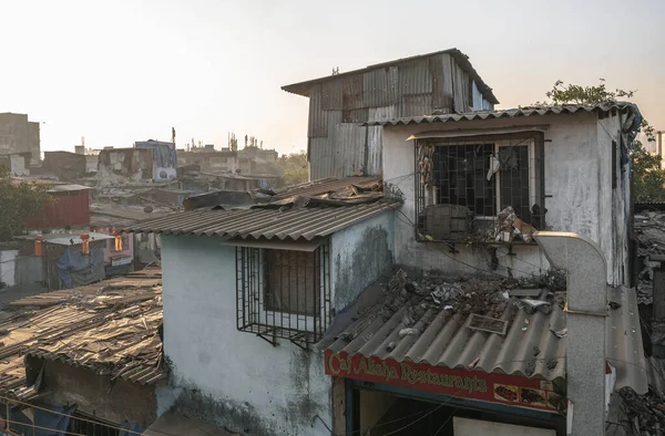 Favela Dharavi Cidade Mumbai — Fotografia de Stock