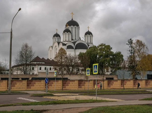 Templo Madre Dios Ícono Alegría Todas Las Sorras Ciudad Minsk — Foto de Stock