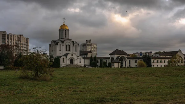Temple Mère Dieu Icon Joy All Sorry Dans Ville Minsk — Photo