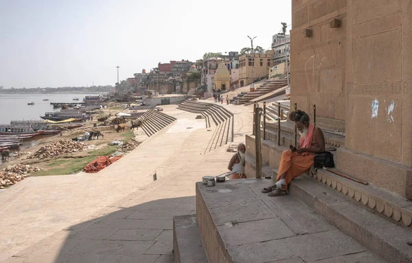 Course Life Mystical Most Popular Place Pilgrimage Индусов City Varanasi — стоковое фото