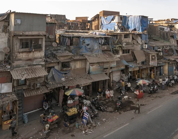 Favelas Mumbai Maiores Favelas Ásia — Fotografia de Stock