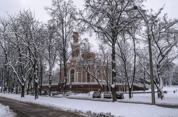 Мечеть Собору Мінську Найбільшому Мусульманському Храмі Білорусі — стокове фото