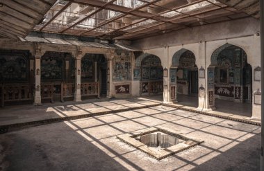 17. yüzyıl Bundi Sarayı ve Krishna 'nın 