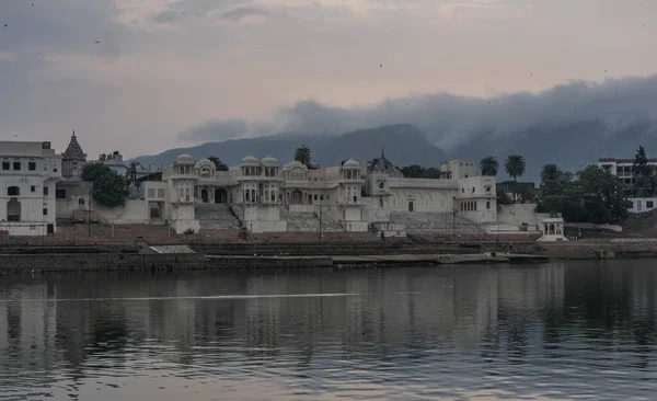 Pushkar Est Des Lieux Sacrés Pèlerinage Dans Hindouisme Est Souvent — Photo