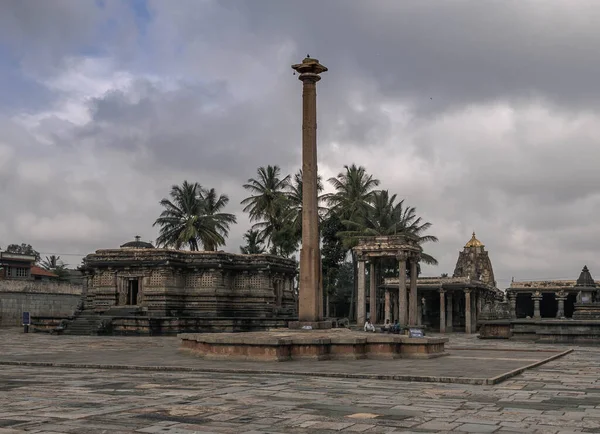 12世紀のヒンズー教の寺院 ベルのChennakeshava寺院 カルナータカ インド — ストック写真