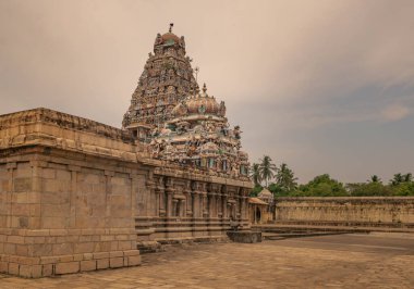 Kampaheshwarar Tapınağı, Lord Shiva 'ya adanmıştır, Tirubuvanam, Tamil Nadu, Hindistan.