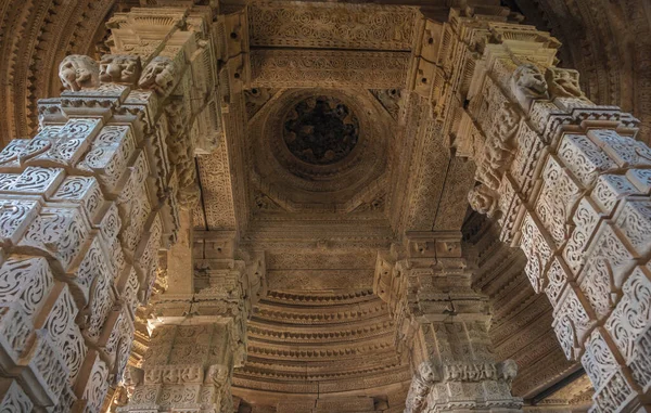 Ναός Sasbahu Δίδυμος Ναός Του 11Ου Αιώνα Στο Gwalior Madhya — Φωτογραφία Αρχείου