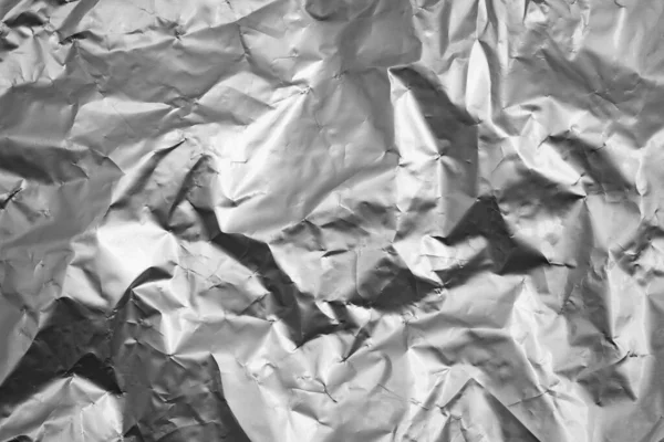 Black White Shiny Crumpled Foil Texture Abstract Shapes Background Royalty Free Stock Photos